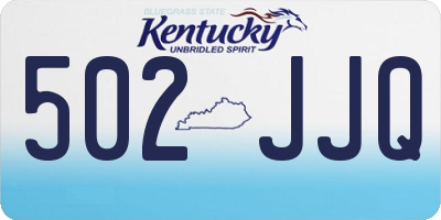 KY license plate 502JJQ