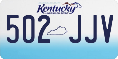 KY license plate 502JJV