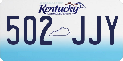 KY license plate 502JJY