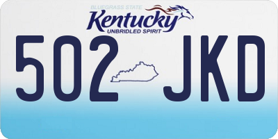 KY license plate 502JKD
