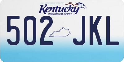 KY license plate 502JKL