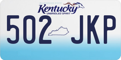 KY license plate 502JKP