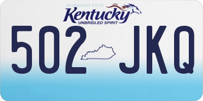 KY license plate 502JKQ