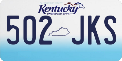 KY license plate 502JKS
