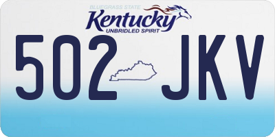 KY license plate 502JKV