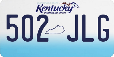 KY license plate 502JLG