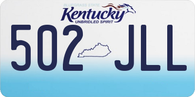 KY license plate 502JLL