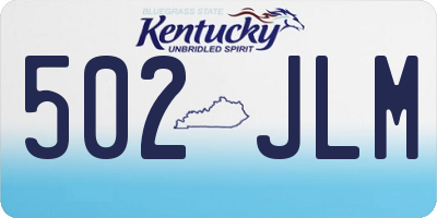 KY license plate 502JLM