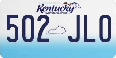 KY license plate 502JLO