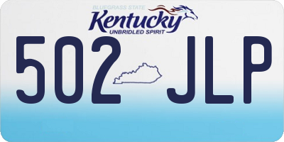 KY license plate 502JLP