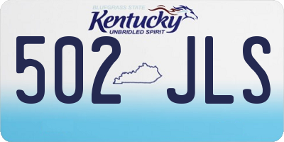 KY license plate 502JLS