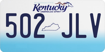 KY license plate 502JLV