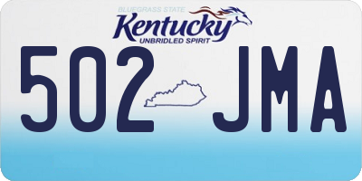 KY license plate 502JMA