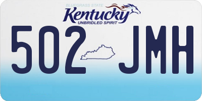 KY license plate 502JMH