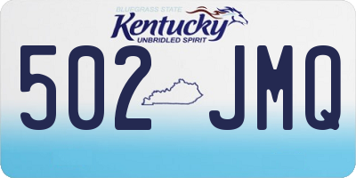 KY license plate 502JMQ