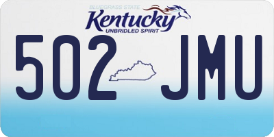 KY license plate 502JMU