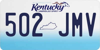 KY license plate 502JMV