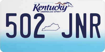 KY license plate 502JNR