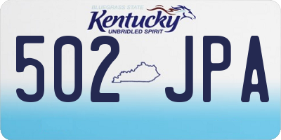 KY license plate 502JPA