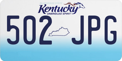 KY license plate 502JPG