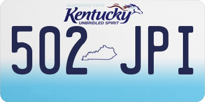 KY license plate 502JPI
