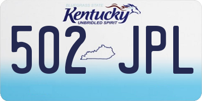 KY license plate 502JPL