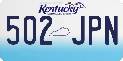 KY license plate 502JPN