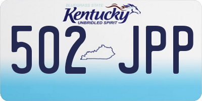 KY license plate 502JPP