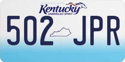 KY license plate 502JPR