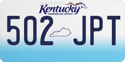 KY license plate 502JPT