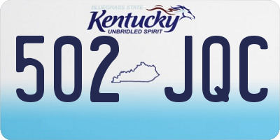 KY license plate 502JQC