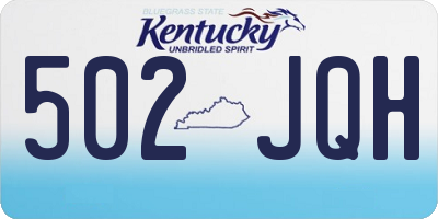 KY license plate 502JQH