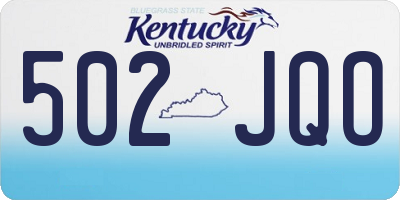 KY license plate 502JQO