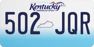 KY license plate 502JQR
