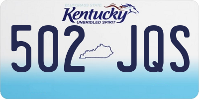 KY license plate 502JQS