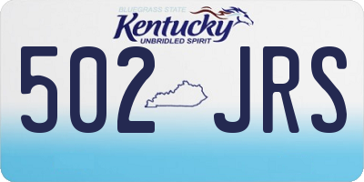 KY license plate 502JRS