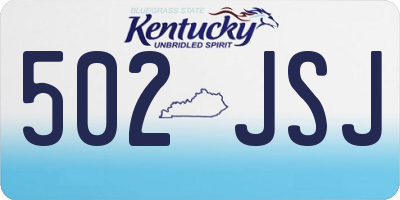 KY license plate 502JSJ