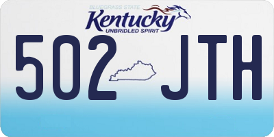 KY license plate 502JTH