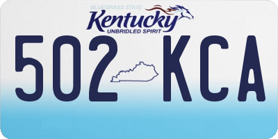 KY license plate 502KCA