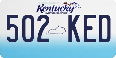 KY license plate 502KED