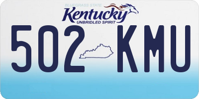 KY license plate 502KMU