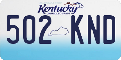 KY license plate 502KND