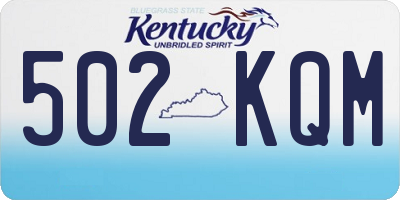 KY license plate 502KQM