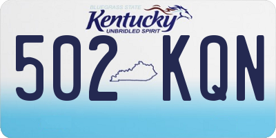KY license plate 502KQN