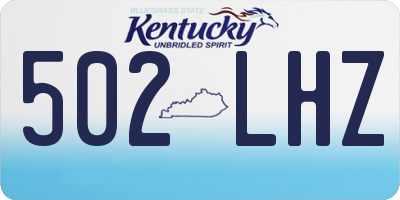 KY license plate 502LHZ