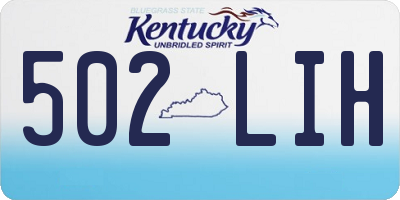 KY license plate 502LIH