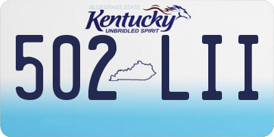 KY license plate 502LII