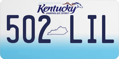 KY license plate 502LIL