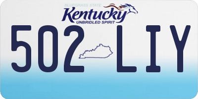 KY license plate 502LIY