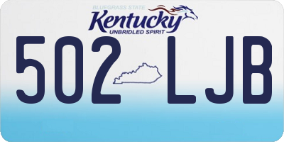 KY license plate 502LJB